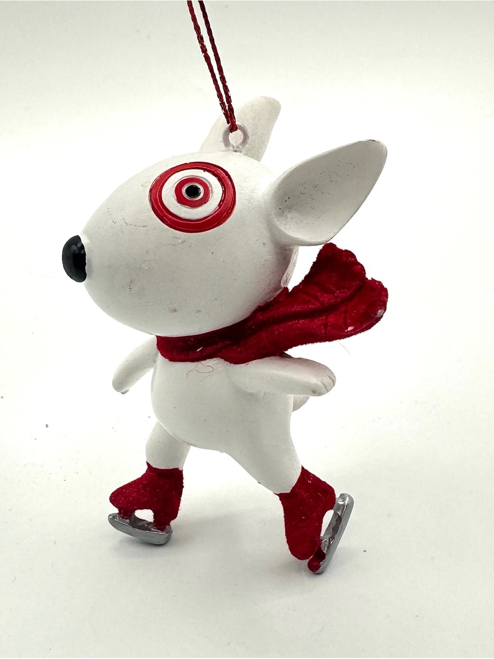 2018 Target Wondershop Bullseye Dog Ice Skating Christmas Ornament New with Tag